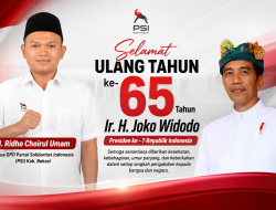Sebut Jokowi Contoh Teladan, Ridho Choirul Siap Besarkan PSI Kabupaten Bekasi