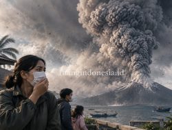 Waspada! Debu Abu Vulkanik Anak Krakatau Mulai Cemari Udara Kota Bekasi